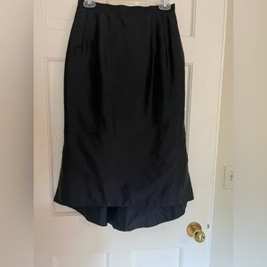 Black Thai silk skirt.